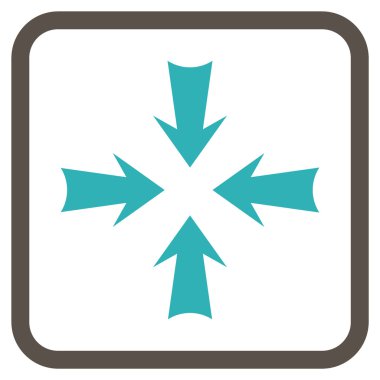 Oklar vektör simgesi bir çerçeve içinde azaltmak