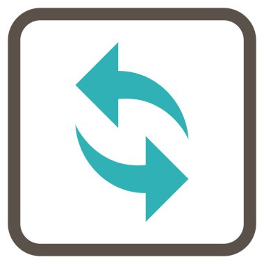 Vektör simgesi bir çerçeve içinde yenileme