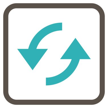 Vektör simgesi bir çerçeve içinde yenileme