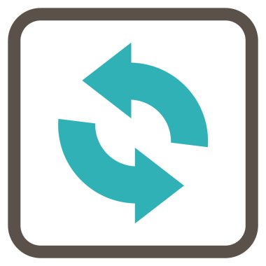 Vektör simgesi bir çerçeve içinde yenileme