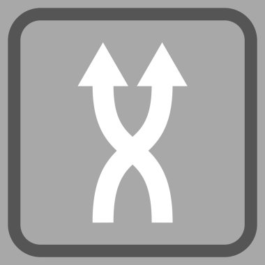 Vektör simge yukarı okları bir çerçevede shuffle