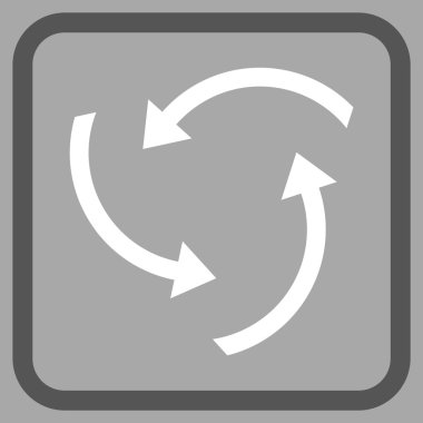 Oklar vektör simgesi bir çerçevede girdap