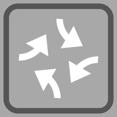 Oklar vektör simgesi bir çerçevede girdap