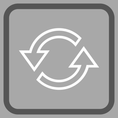 Eşitleme oklar bir çerçeve içinde simge vektör