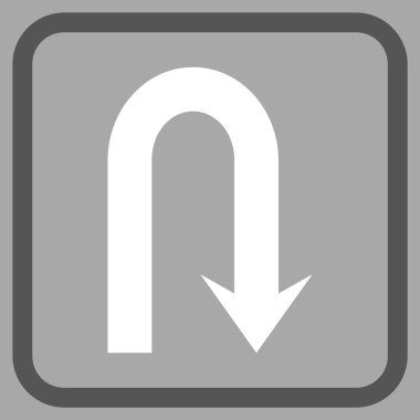 Geri vektör simge bir çerçevede açmak