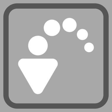 Vektör simgesi bir çerçeve içinde geri al