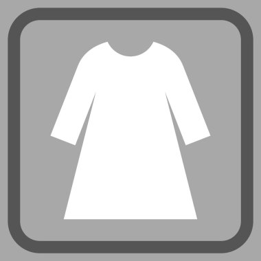 Kadın elbise vektör simgesi bir çerçeve içinde