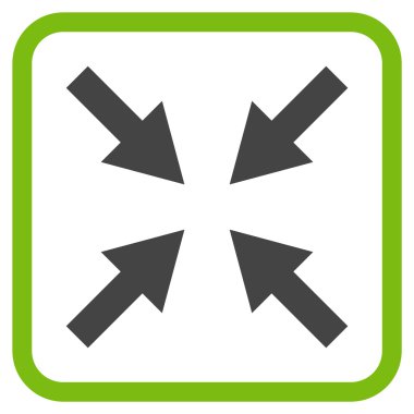 Oklar vektör simgesi bir çerçeve içinde sıkıştırmak