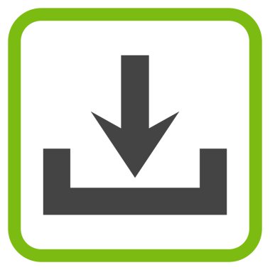 Vektör simgesi bir çerçeve içinde indirme