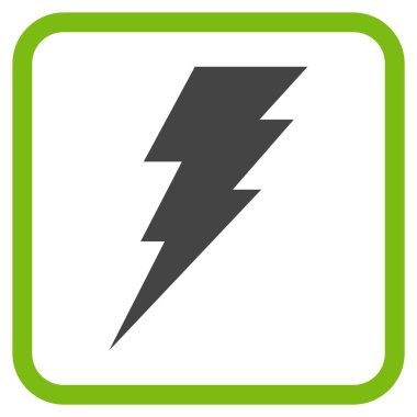 Vektör simgesi bir çerçeve içinde yürütmek