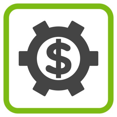 Mali Ayarlar vektör simgesi bir çerçeve içinde