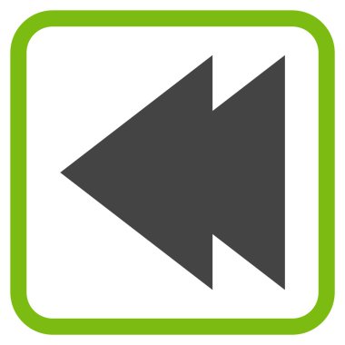 Sol vektör simgesi bir çerçeve içinde hareket