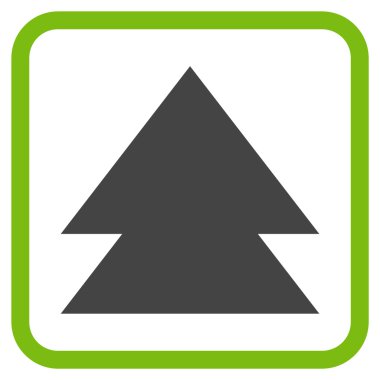 Vektör simgesi bir çerçeve içinde yukarı çıkar