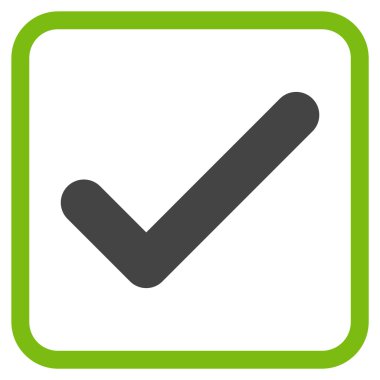 Tamam vektör simgesi bir çerçeve içinde