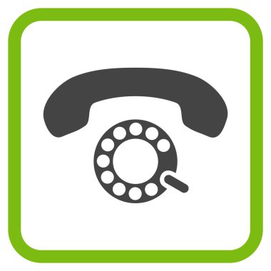 Darbeli aramayı vektör simgesi bir çerçeve içinde