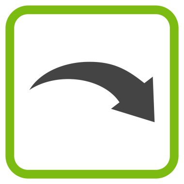 Vektör simgesi bir çerçeve içinde Yinele