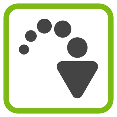 Vektör simgesi bir çerçeve içinde Yinele