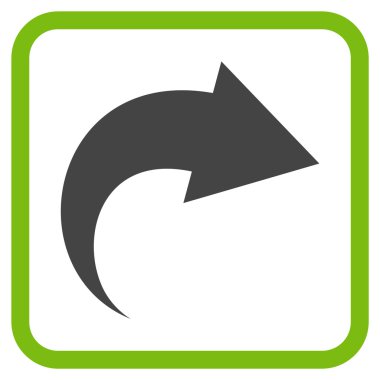 Vektör simgesi bir çerçeve içinde Yinele