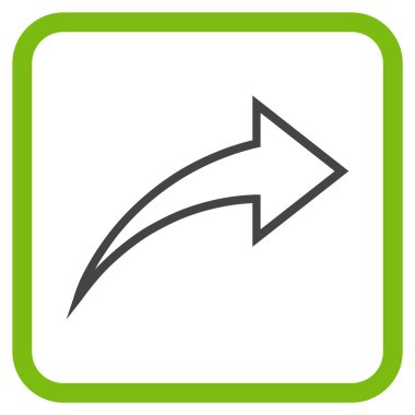 Vektör simgesi bir çerçeve içinde Yinele