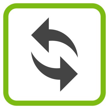 Vektör simgesi bir çerçeve içinde yenileme