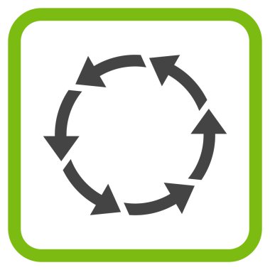 Bir çerçeve içinde CCW vektör simge döndürmek