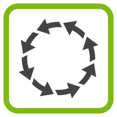 Bir çerçeve içinde CCW vektör simge döndürmek