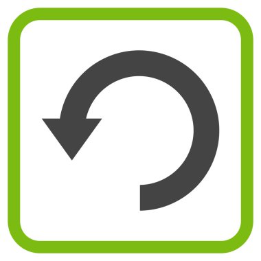 Vektör simgesi bir çerçeve içinde aşağı Döndür