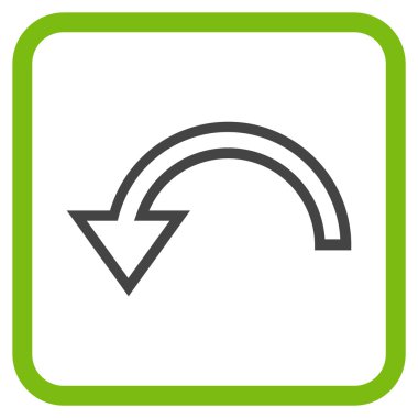 Sol vektör simgesi bir çerçeve içinde döndürme