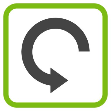 Doğru vektör simgesi bir çerçeve içinde döndürme