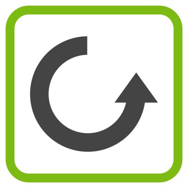 Vektör simgesi bir çerçeve içinde yukarı Döndür