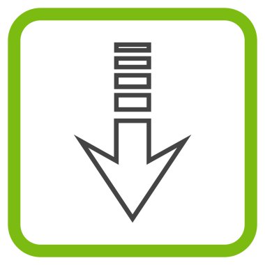 Vektör simgesi bir çerçeve içinde gönderin