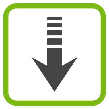 Vektör simgesi bir çerçeve içinde gönderin