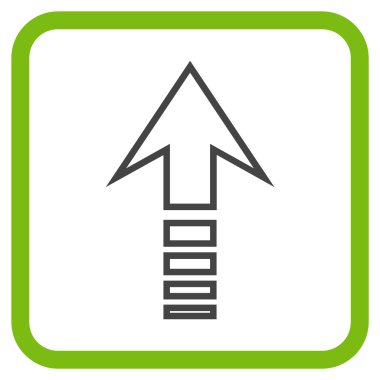 Vektör simgesi bir çerçeve içinde gönder