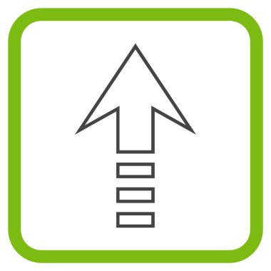 Vektör simgesi bir çerçeve içinde gönder