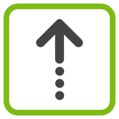 Vektör simgesi bir çerçeve içinde gönder