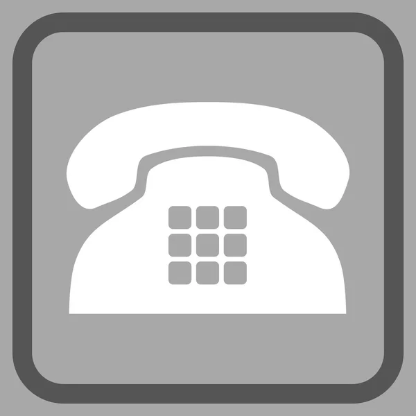 Ton-Telefon-Vektor-Symbol in einem Rahmen — Stockvektor