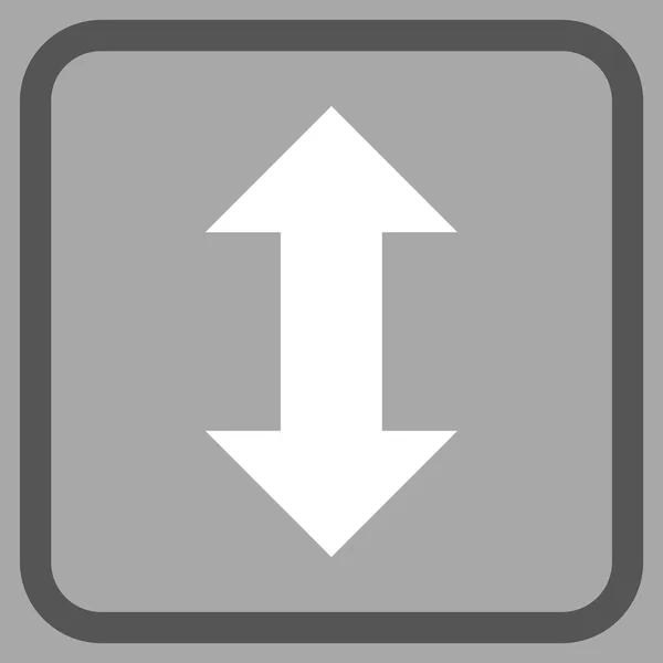 Flechas de intercambio vertical Vector icono en un marco — Archivo Imágenes Vectoriales