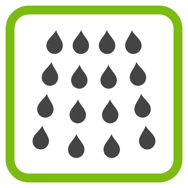 Gotas Vector icono en un marco — Archivo Imágenes Vectoriales