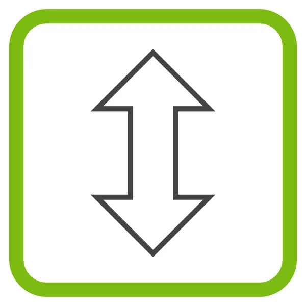 Ανταλλαγή διάνυσμα κάθετο εικονίδιο σε ένα πλαίσιο — Διανυσματικό Αρχείο