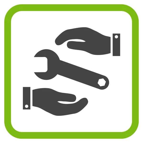 Vector de servicio Icono en un marco — Vector de stock