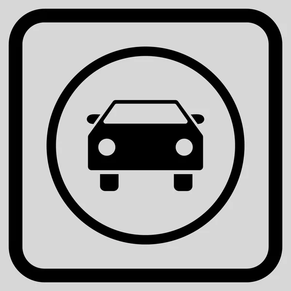 Auto-Vektor-Symbol in einem Rahmen — Stockvektor