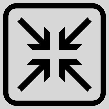 Oklar vektör simgesi bir çerçeve içinde collide