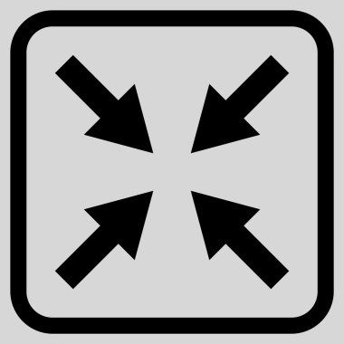 Oklar vektör simgesi bir çerçeve içinde sıkıştırmak