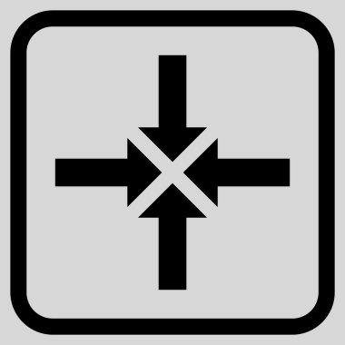 Oklar vektör simgesi bir çerçeve içinde sıkıştırmak