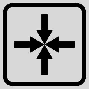 Oklar vektör simgesi bir çerçeve içinde sıkıştırmak