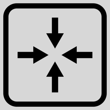 Oklar vektör simgesi bir çerçeve içinde sıkıştırmak