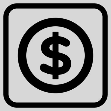 Finans vektör simgesi bir çerçeve içinde