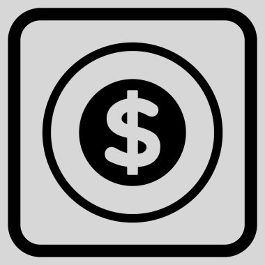 Finans vektör simgesi bir çerçeve içinde