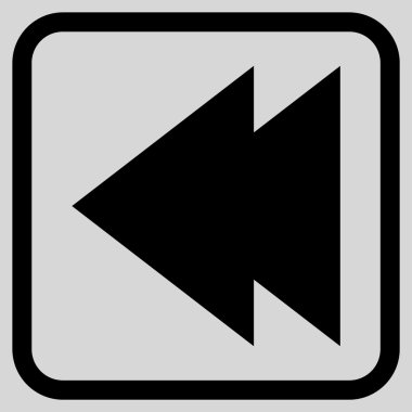 Sol vektör simgesi bir çerçeve içinde hareket