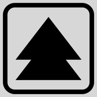 Vektör simgesi bir çerçeve içinde yukarı çıkar